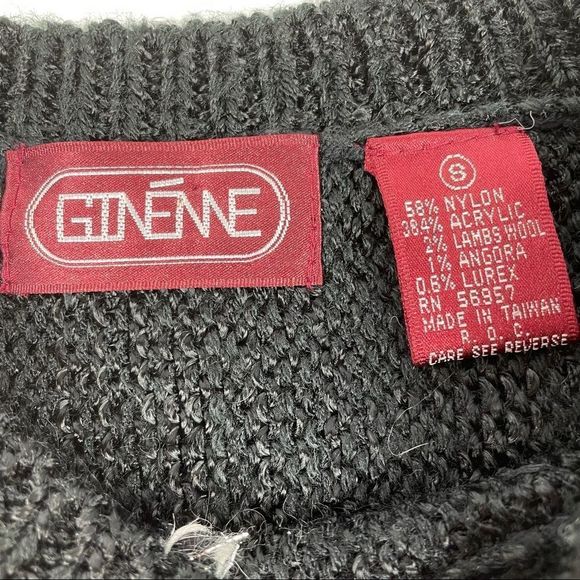 Vintage Beaded Wool Blend Sweater - Picture 4 of 6